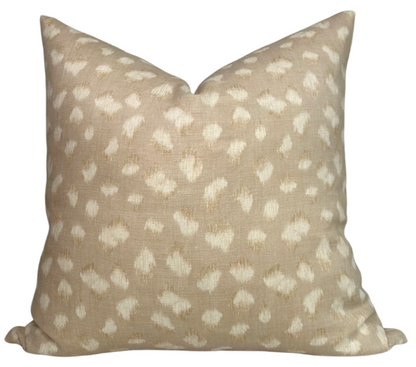 Feline Pillow Cover in Beige Ivory, Kelly Wearstler Textiles