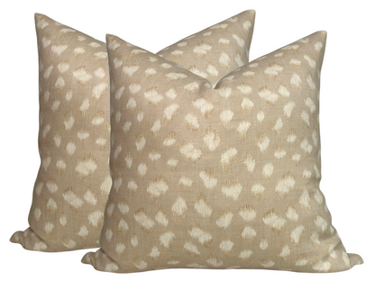 Feline Pillow Cover in Beige Ivory, Kelly Wearstler Textiles