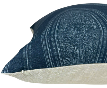 Kamba Pillow Cover in Indigo Blue