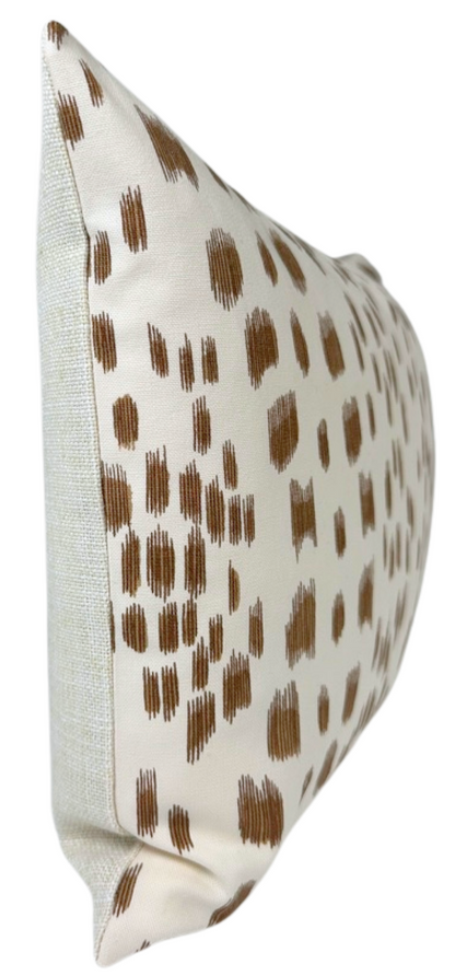 Les Touches Pillow Cover in Tan Brown