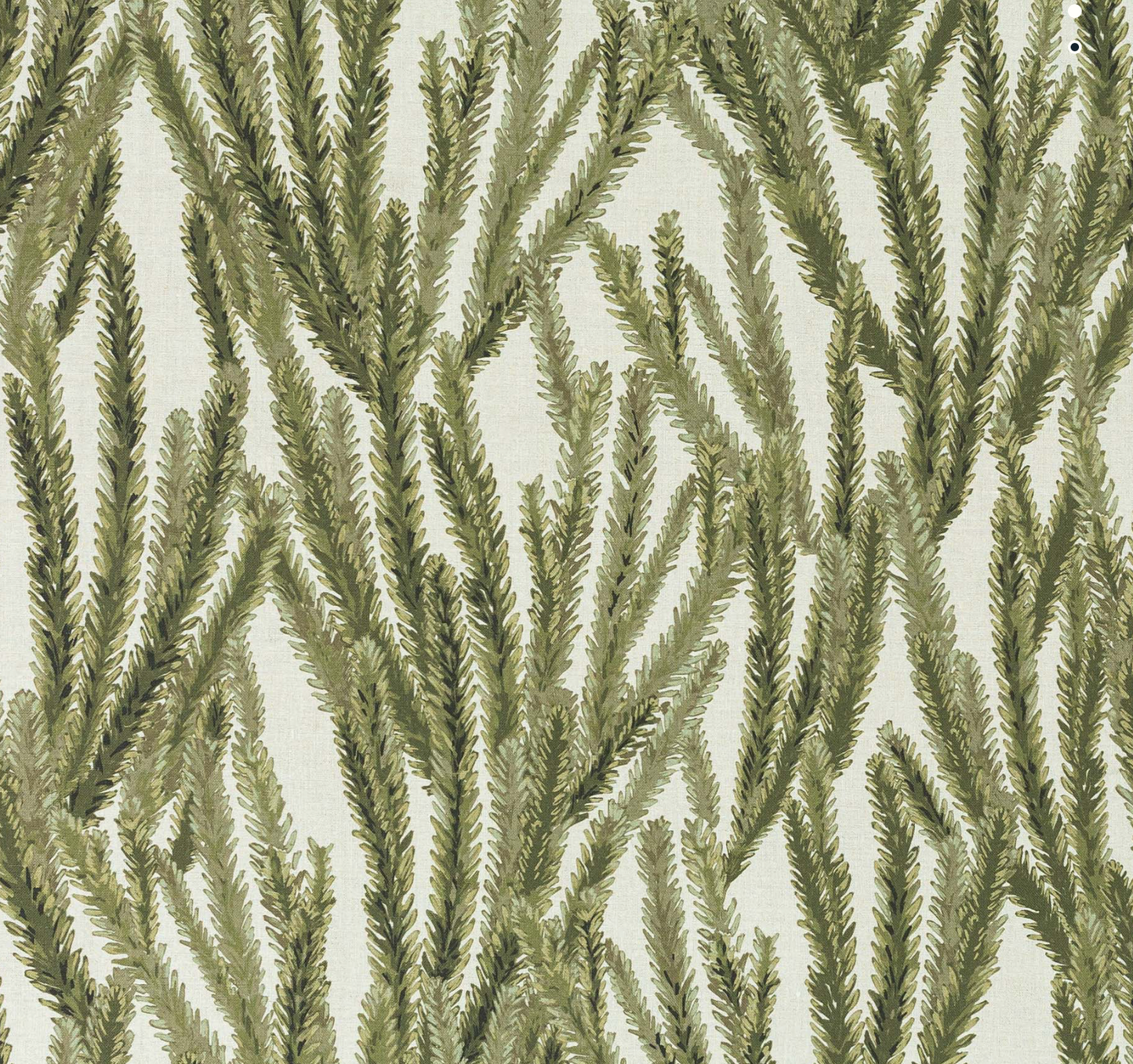 Nori Floral Pillow Cover in Moss Green, McLaurin + Piercy Textiles