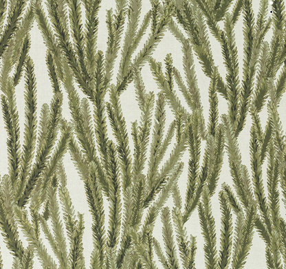 Nori Floral Pillow Cover in Moss Green, McLaurin + Piercy Textiles