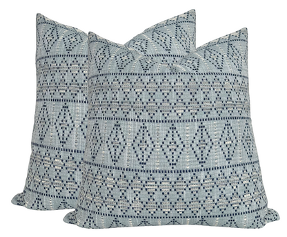 Souk Woven Pillow Cover in Indigo Sky, Peter Dunham Textiles