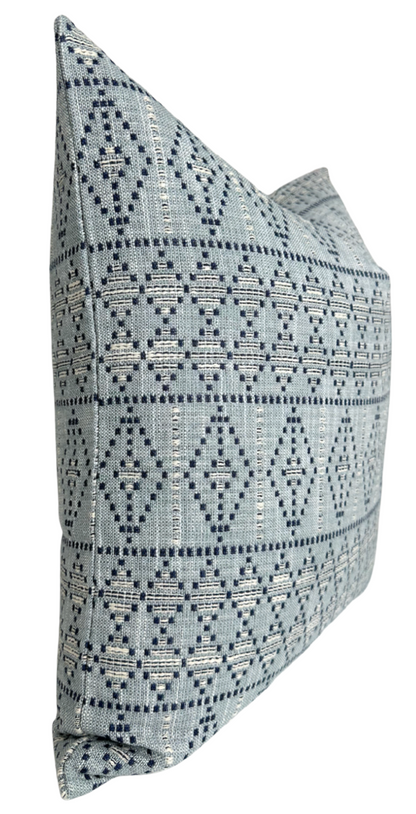 Souk Woven Pillow Cover in Indigo Sky, Peter Dunham Textiles