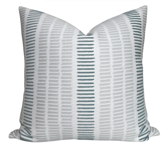 Topsail Pillow Cover in Sterling and Slate, Thibaut Pillows