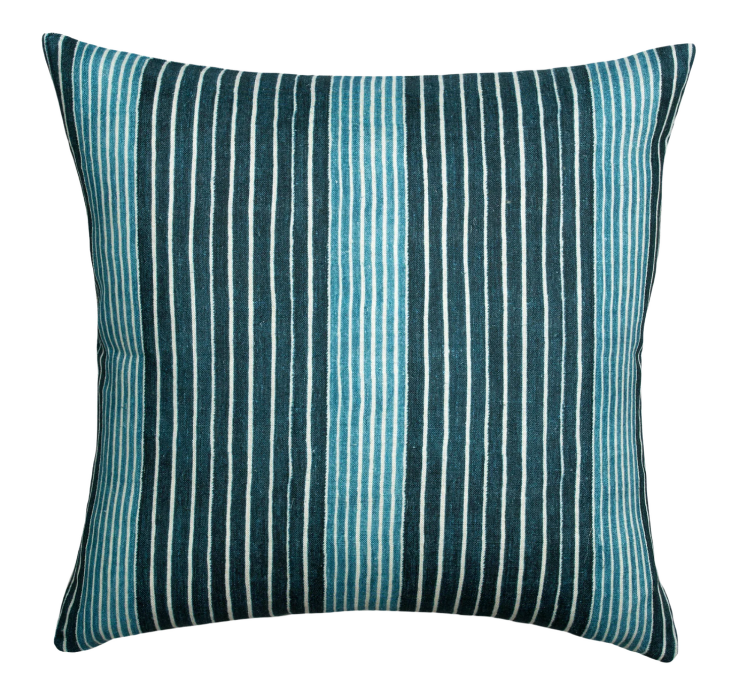 Mediterranean Stripe Pillow Cover in Indigo, McLaurin + Piercy Textiles