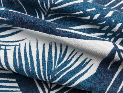 Yucca Pillow Cover in Blue, Indoor Outdoor Pillows, Holly Hunt Textiles