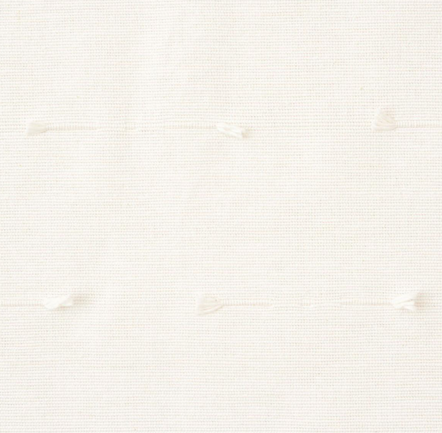 Teton Embroidered Pillow Cover in Snow, Schumacher Textiles