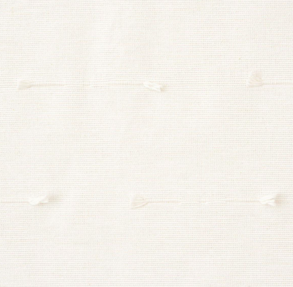 Teton Embroidered Pillow Cover in Snow, Schumacher Textiles