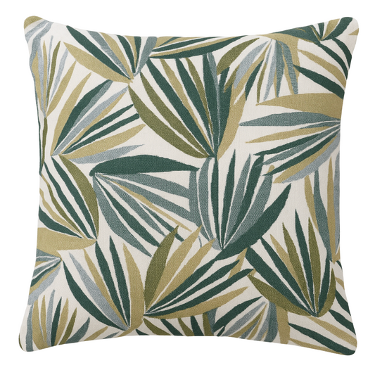 Palmetto Pillow Cover in Verdigris, Perennials Textiles
