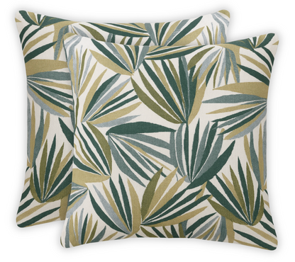 Palmetto Pillow Cover in Verdigris, Perennials Textiles