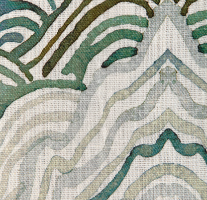 Shangri La Pillow Cover in Verde Green