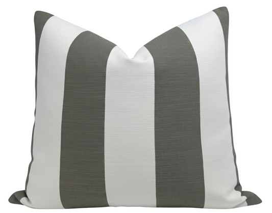 Go To Stripe Pillow Cover in Olive, Perennials Textiles