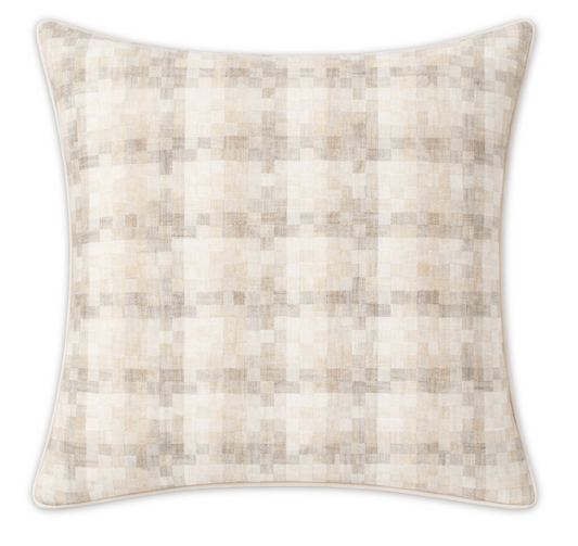 Boro Woven Pillow Cover in Natural, Schumacher Textiles