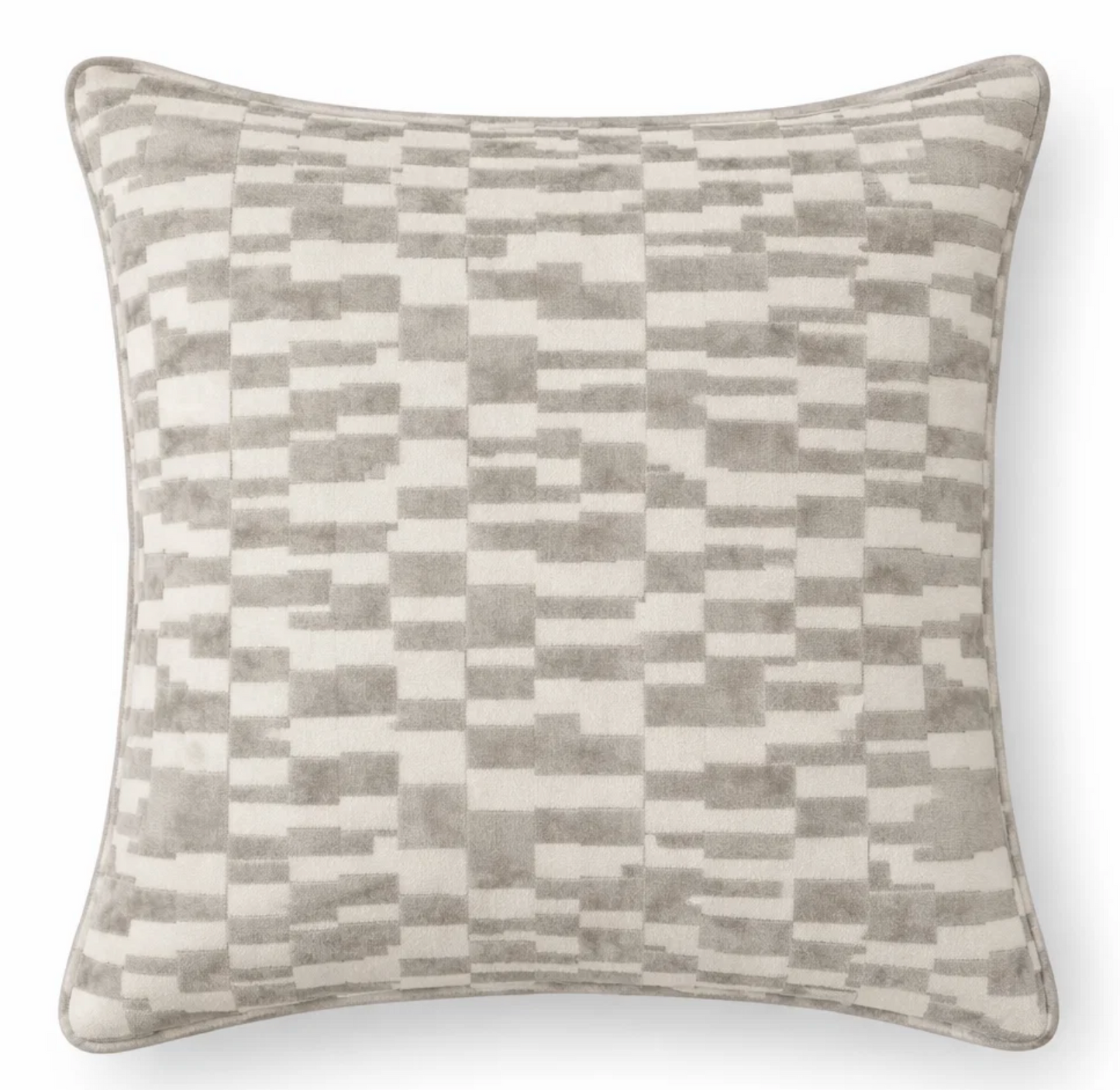 Mod Velvet Pillow Cover in Grey