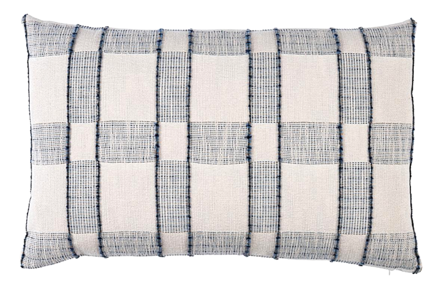 Elko Woven Pillow Cover in Indigo, Schumacher Textiles