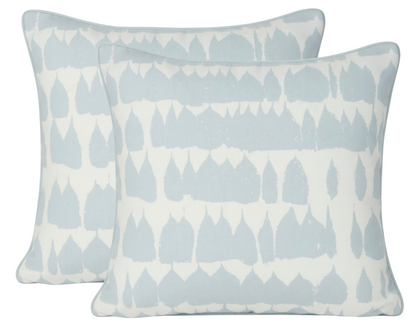 Queen of Spain Pillow Cover in Sky Blue, F Schumacher Textiles