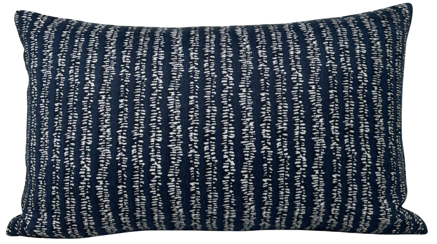 Yoko Woven Pillow Cover in Atlantic Blue, Walter G Textiles