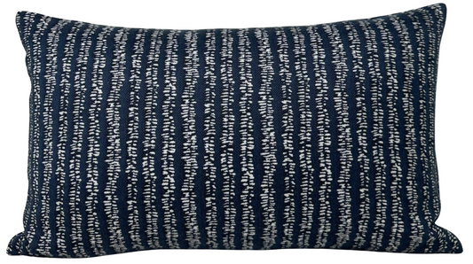 Yoko Woven Pillow Cover in Atlantic Blue, Walter G Textiles
