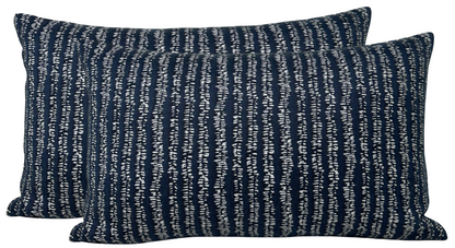 Yoko Woven Pillow Cover in Atlantic Blue, Walter G Textiles