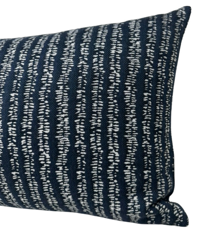 Yoko Woven Pillow Cover in Atlantic Blue, Walter G Textiles