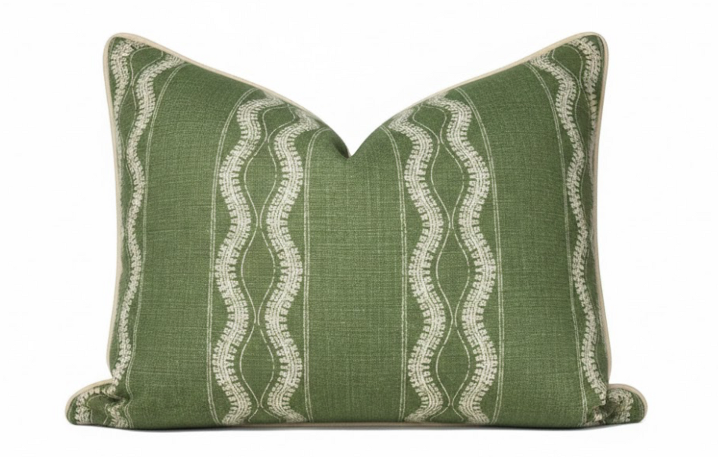 Zanzibar Pillow Cover in Green, Peter Dunham Textiles