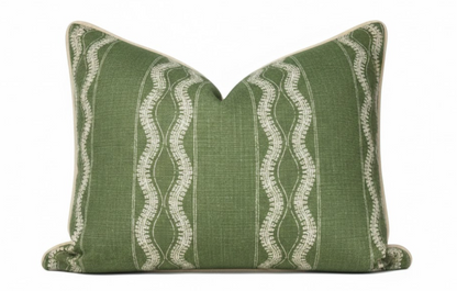 Zanzibar Pillow Cover in Green, Peter Dunham Textiles
