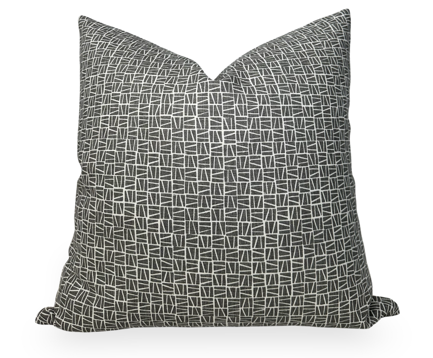 Camber Pillow Cover in Charcoal, Lindsay Alker Textiles