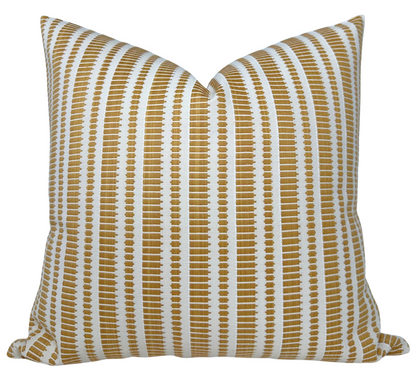 Oyo Pillow Cover in Mustard Yellow, Designer Pillows