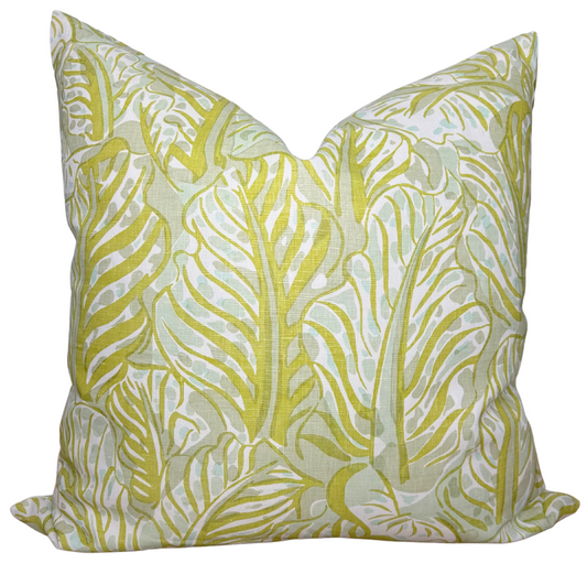 Mille Feuilles Pillow Cover in Pistachio Green
