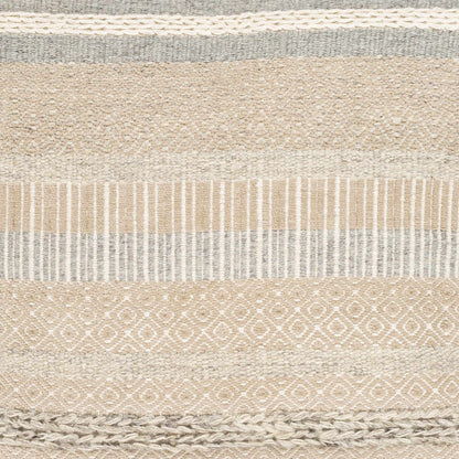 Bancroft Ivory Handwoven Textured Pouf - Clearance
