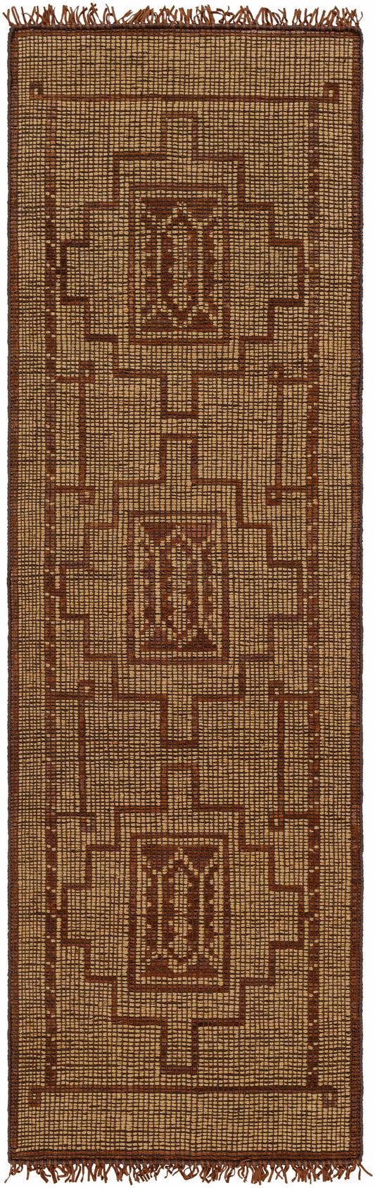 Batya Jute & Leather Rug - Clearance