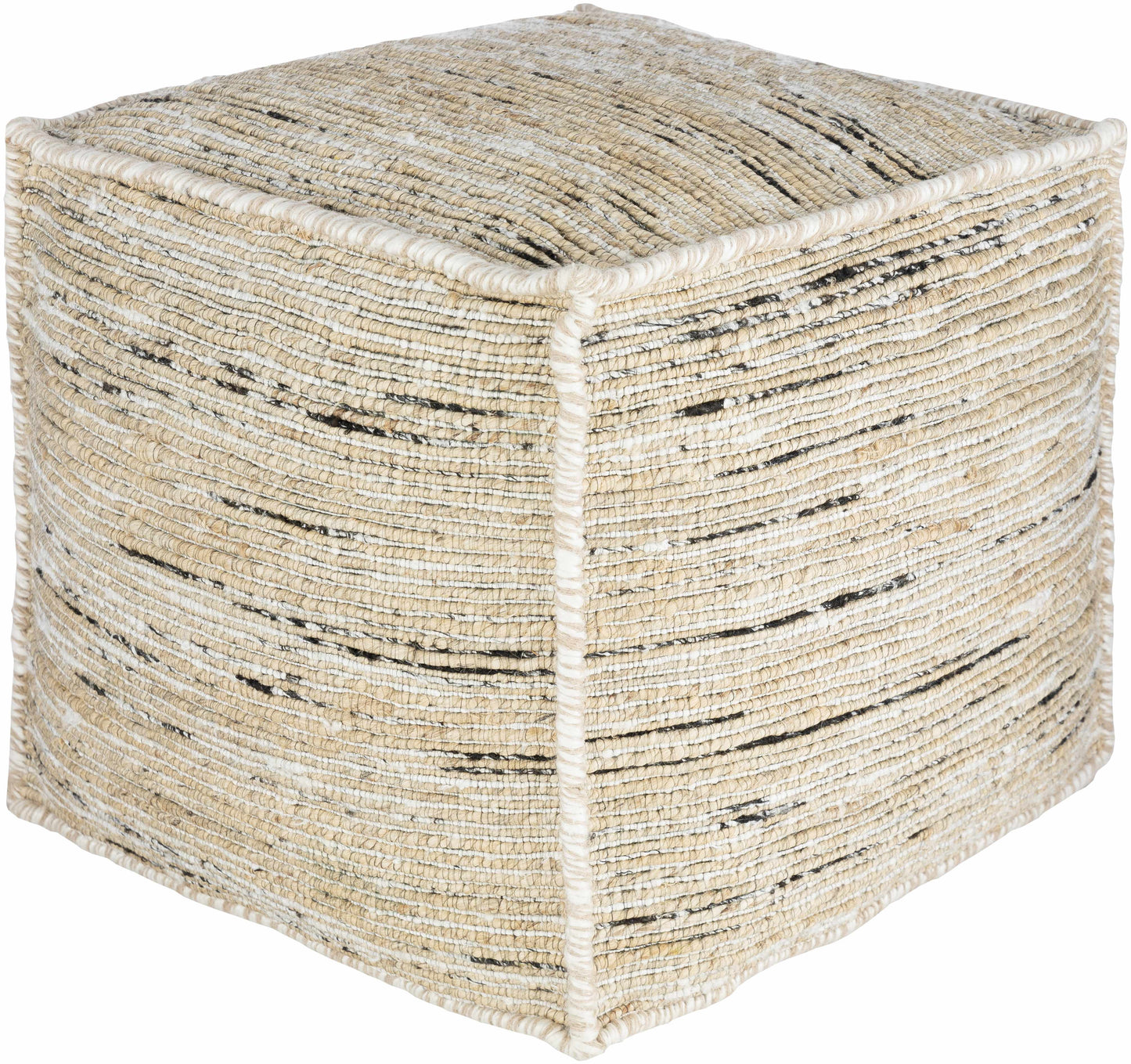 Deckers Rustic Striped Rectangular Pouf - Clearance