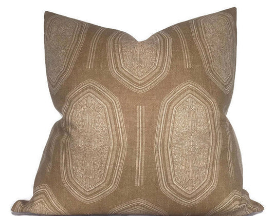 Kamba Pillow Cover in Sand, Susan Connor Textiles