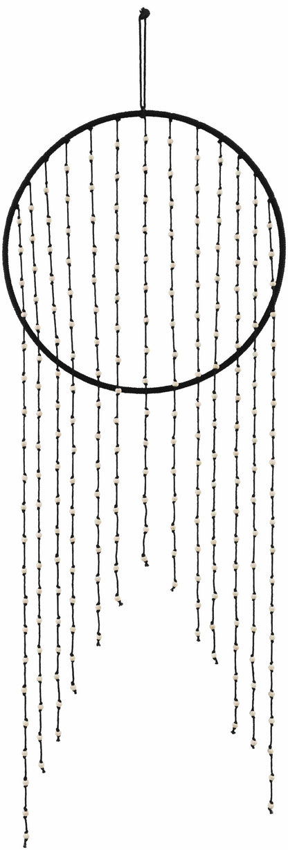 Malacampa Black Beaded Wall Hanging - Clearance
