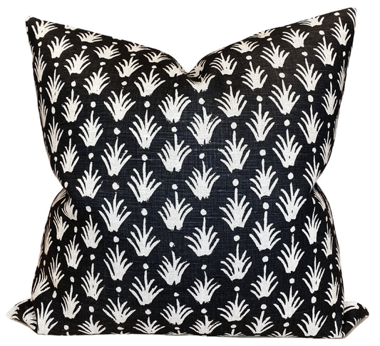 Reeds Pillow Cover in Jet, McLaurin + Piercy Textiles