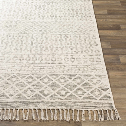 Valyermo Beige Hand Woven Cotton Rug - Clearance