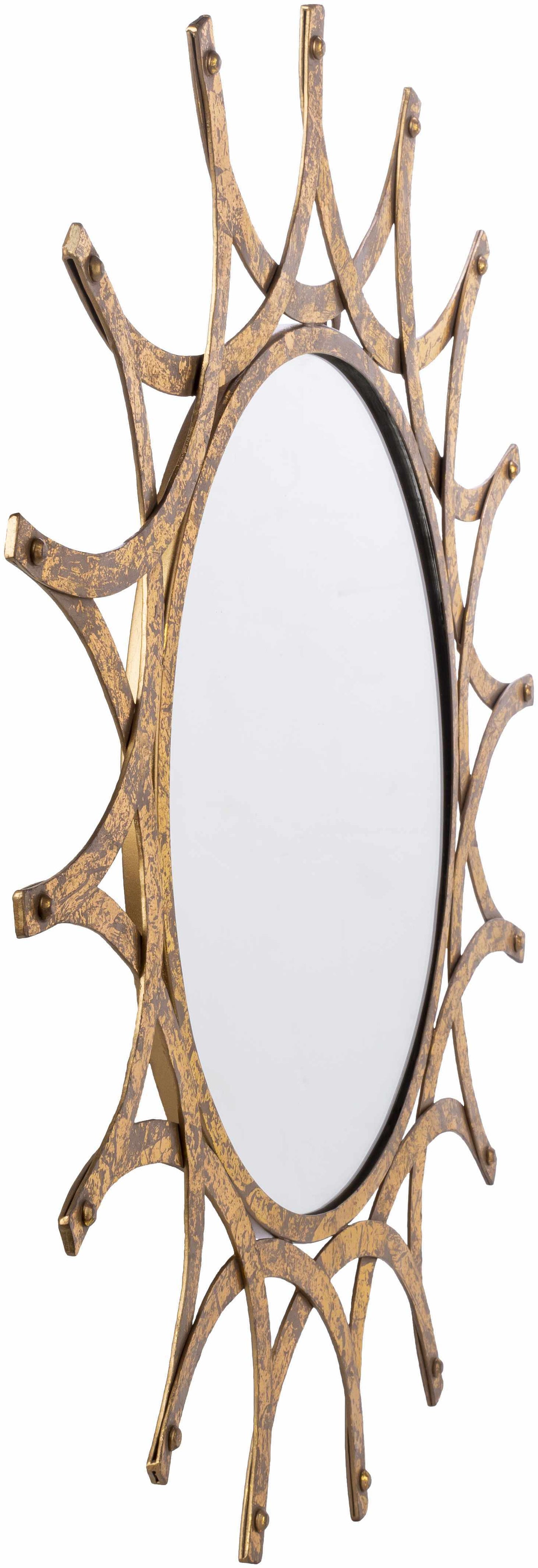 Vivi Gold Metal Mirror - Clearance