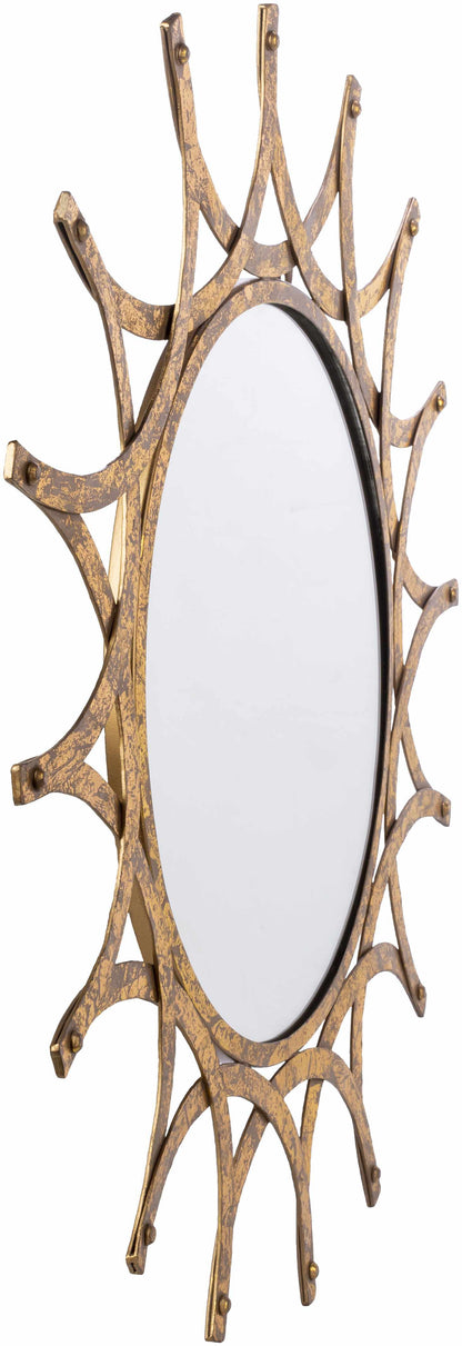 Vivi Gold Metal Mirror - Clearance