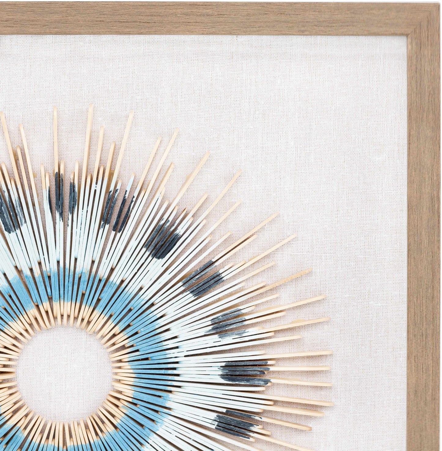 Yenice Natural Wood Geometric Wall Art Set Of Two - Clearance