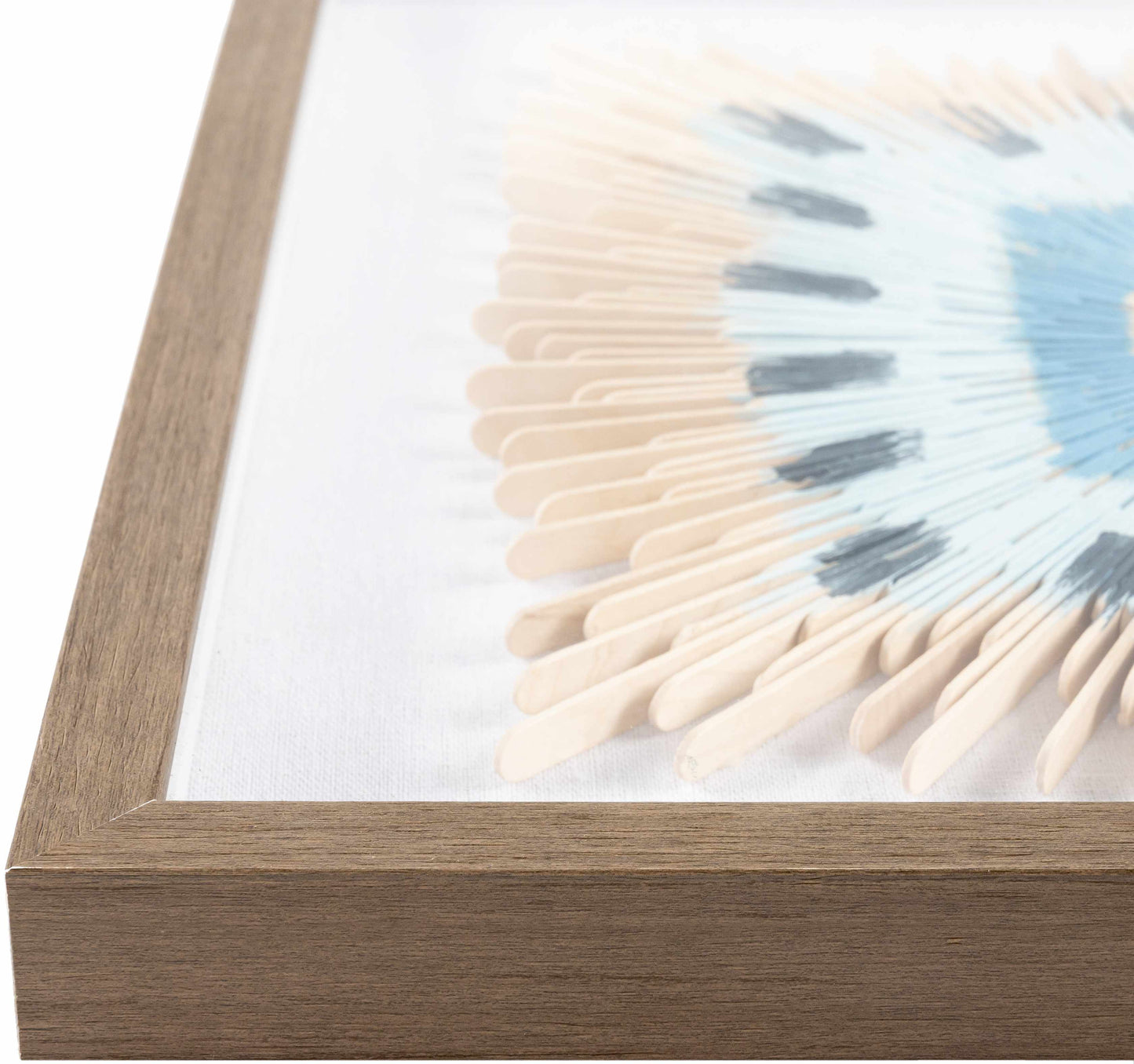 Yenice Natural Wood Geometric Wall Art Set Of Two - Clearance